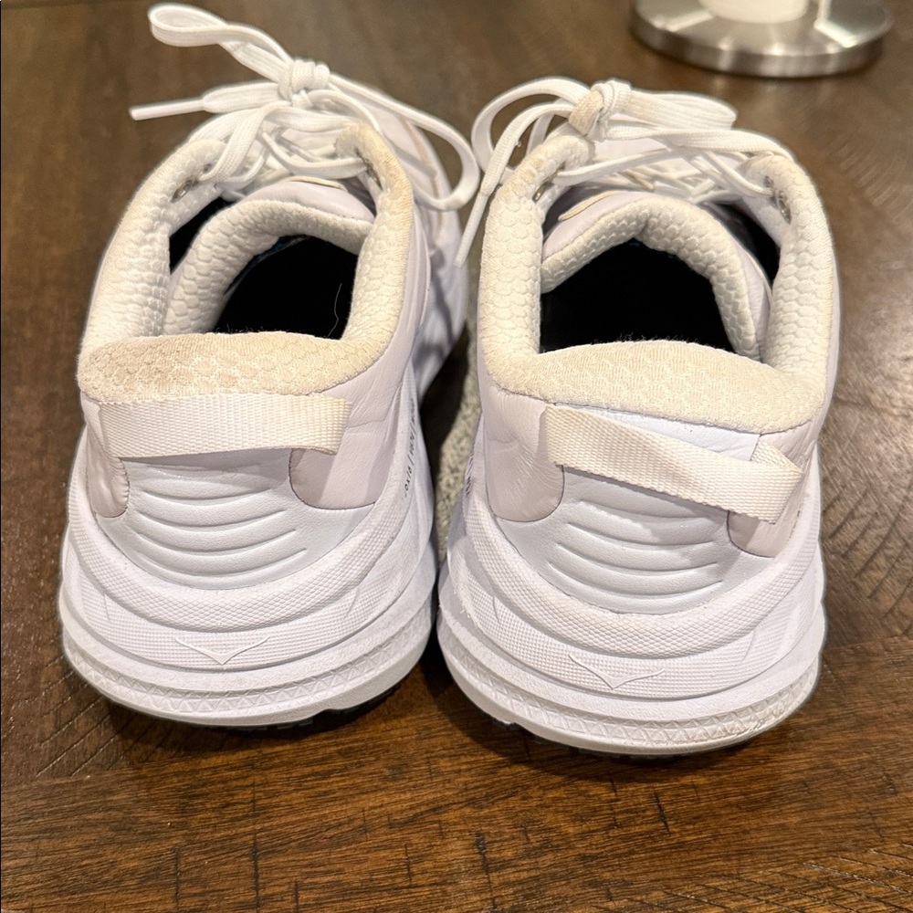 Hoka Bondi Women's White Running Shoes - Picture 10 of 13